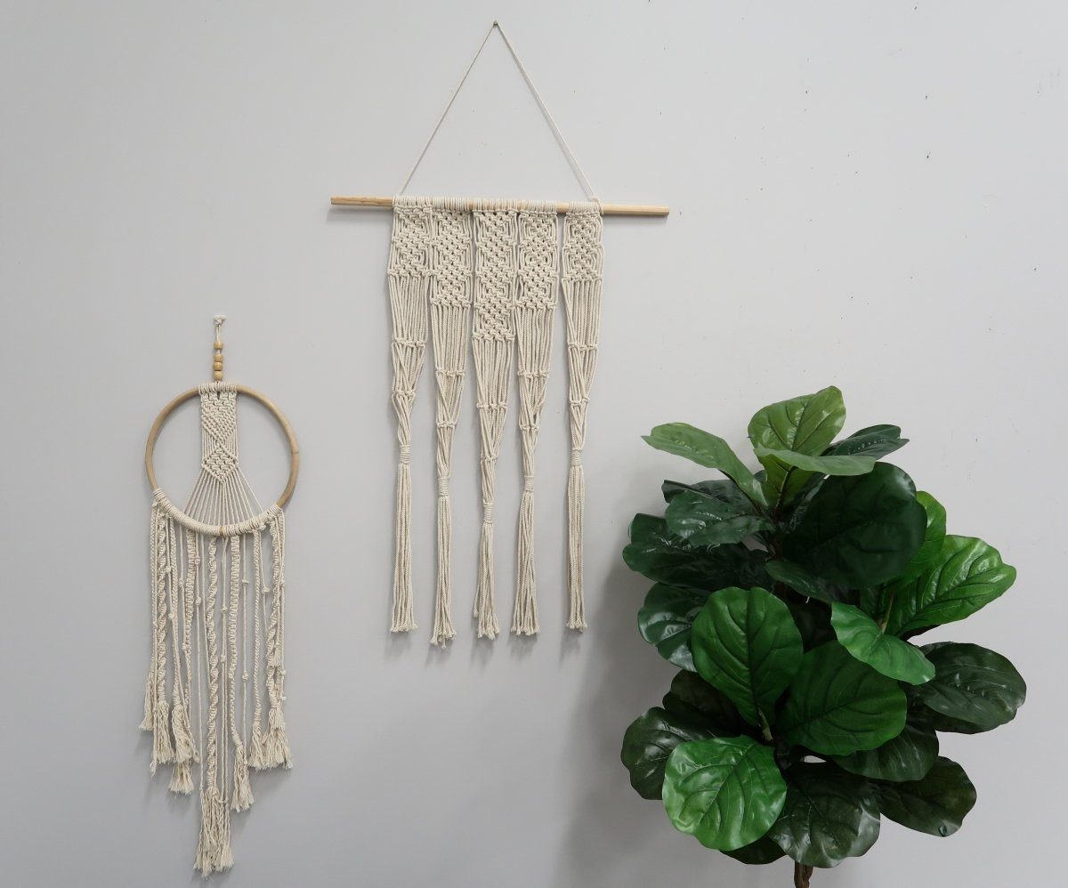 2.5’ x 2’ Hand Woven Macrame Wall Hanging Decor-Wall Decor-Parc Decor