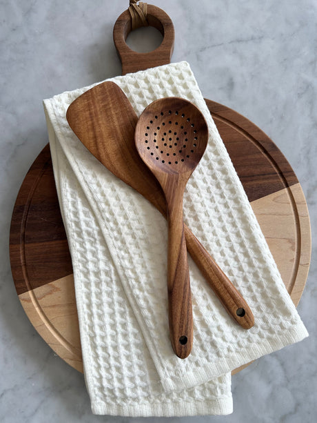 2pc Kitchen Waffle Towel Set-Parc Decor