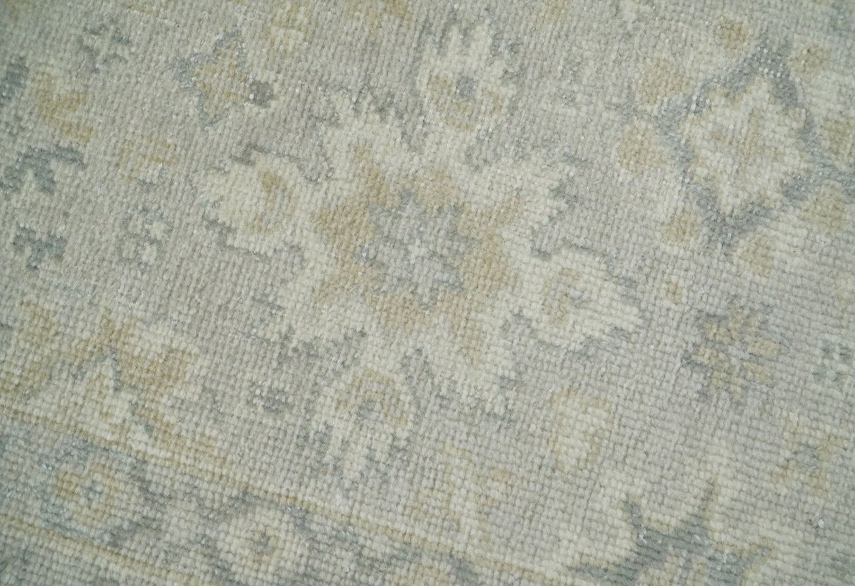 2x3 Hand Knotted Beige and Gray Traditional Persian Wool Rug