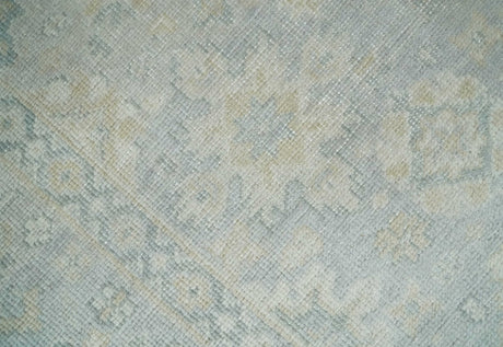 2x3 Hand Knotted Gray And Beige Traditional Oushak Wool Rug
