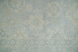 2x3 Hand Knotted Gray And Beige Traditional Oushak Wool Rug