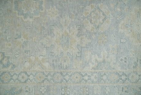 2x3 Hand Knotted Gray And Beige Traditional Oushak Wool Rug