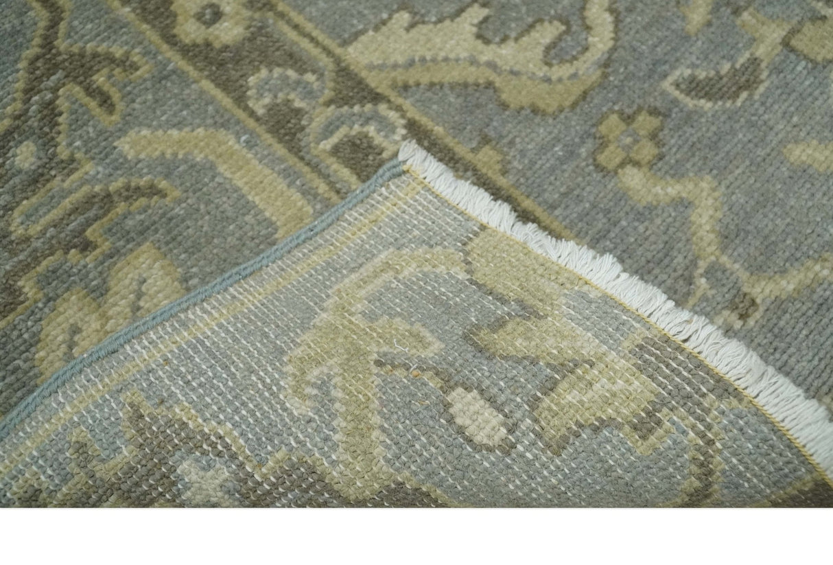 2x3 Hand Knotted Gray And Beige Traditional Persian Wool Rug