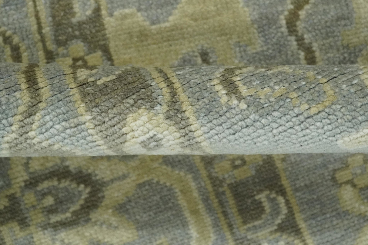 2x3 Hand Knotted Gray And Beige Traditional Persian Wool Rug
