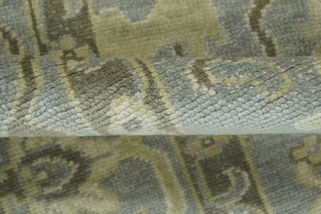 2x3 Hand Knotted Gray And Beige Traditional Persian Wool Rug