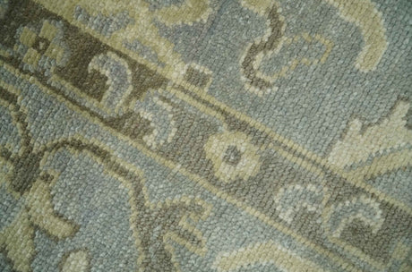 2x3 Hand Knotted Gray, Beige and Olive Traditional Persian Oushak Wool Rug | N5123-Area Rug-Parc Decor