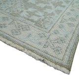 2x3 Hand Knotted Gray, Ivory and Silver Traditional Persian Wool Rug
