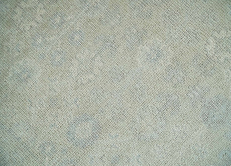 2x3 Hand Knotted Ivory and Gray Traditional Persian Oushak Wool Rug | N723-Area Rug-Parc Decor