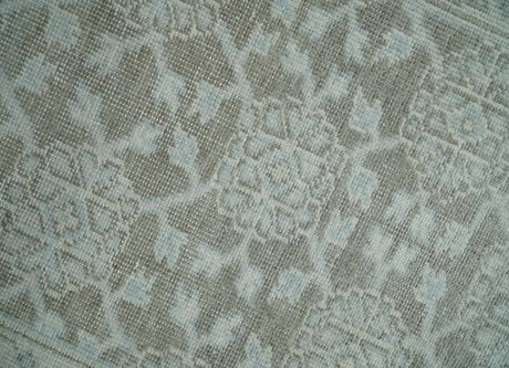 2x3 Hand Knotted Ivory and Gray Traditional Persian Wool Rug
