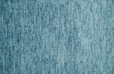 2x3 Hand Woven Modern Solid Blue Wool Rug