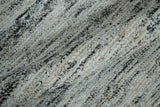 2x3 Modern Abstract Charcoal and Silver Hand Loom Art Silk Rug
