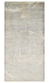 2x4 Hand Knotted Ivory and Beige Modern rug made with Art Silk| N8624-Area Rug-Parc Decor