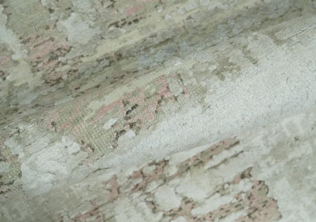 2x4 Modern Abstract Beige and Peach Rug made with Art Silk