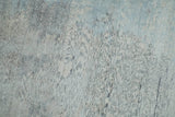 2x4 Modern Abstract Silver Hand Knotted Bamboo Silk Rug
