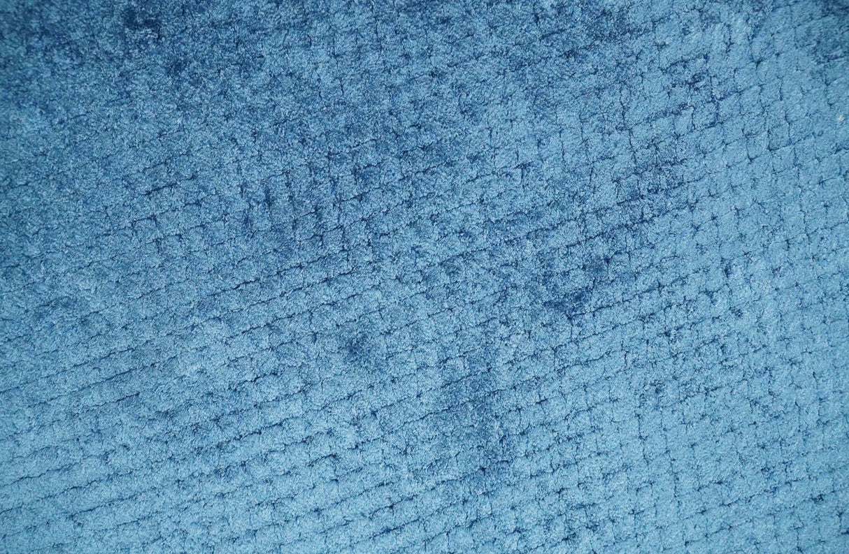 2x4 Modern Geometrical Cross Square Hand Made Blue Art silk Area Rug | N4724-Area Rug-Parc Decor