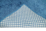 2x4 Modern Geometrical Hand Made Blue Art silk Area Rug