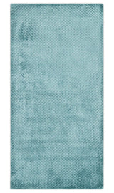 2x4 Modern Geometrical Hand Made Blue Art silk Area Rug