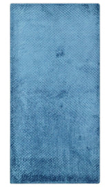 2x4 Modern Geometrical Hand Made Blue Art silk Area Rug