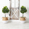3’ Artificial Fiddle Leaf Fig Tree with Handmade Cotton & Jute Woven Planter DIY Kit - Set of 2-Parc Decor