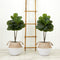 3’ Artificial Fiddle Leaf Fig Tree with Handmade Cotton & Jute Woven Planter DIY Kit - Set of 2-Parc Decor