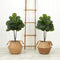 3’ Artificial Fiddle Leaf Fig Tree with Handmade Cotton & Jute Woven Planter DIY Kit - Set of 2-Parc Decor