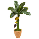 3’ Banana Artificial Tree in Terracotta Planter-Parc Decor