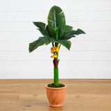 3’ Banana Artificial Tree in Terracotta Planter-Parc Decor