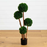 3’ Boxwood Topiary Tree UV Resistant (Indoor/Outdoor)-Parc Decor