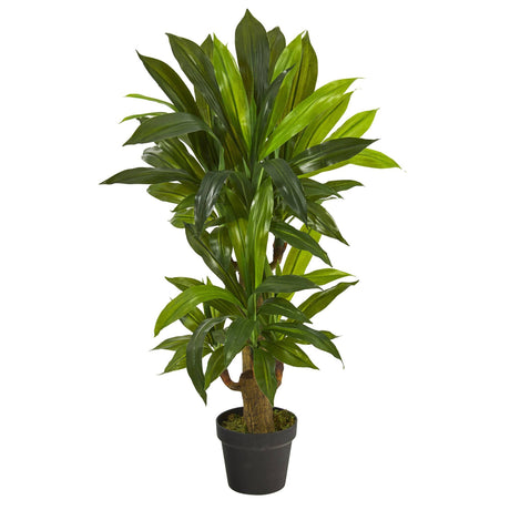 3' Corn Stalk Dracaena Artificial Plant (Real Touch)-Parc Decor