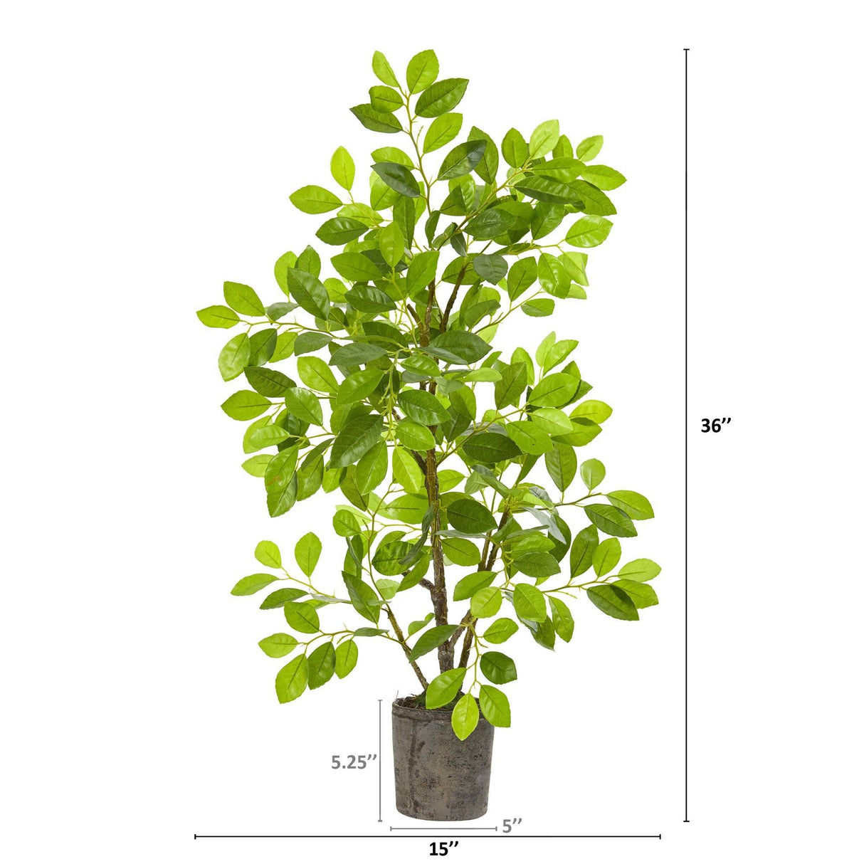 3’ Ficus Artificial Tree in Planter-Parc Decor