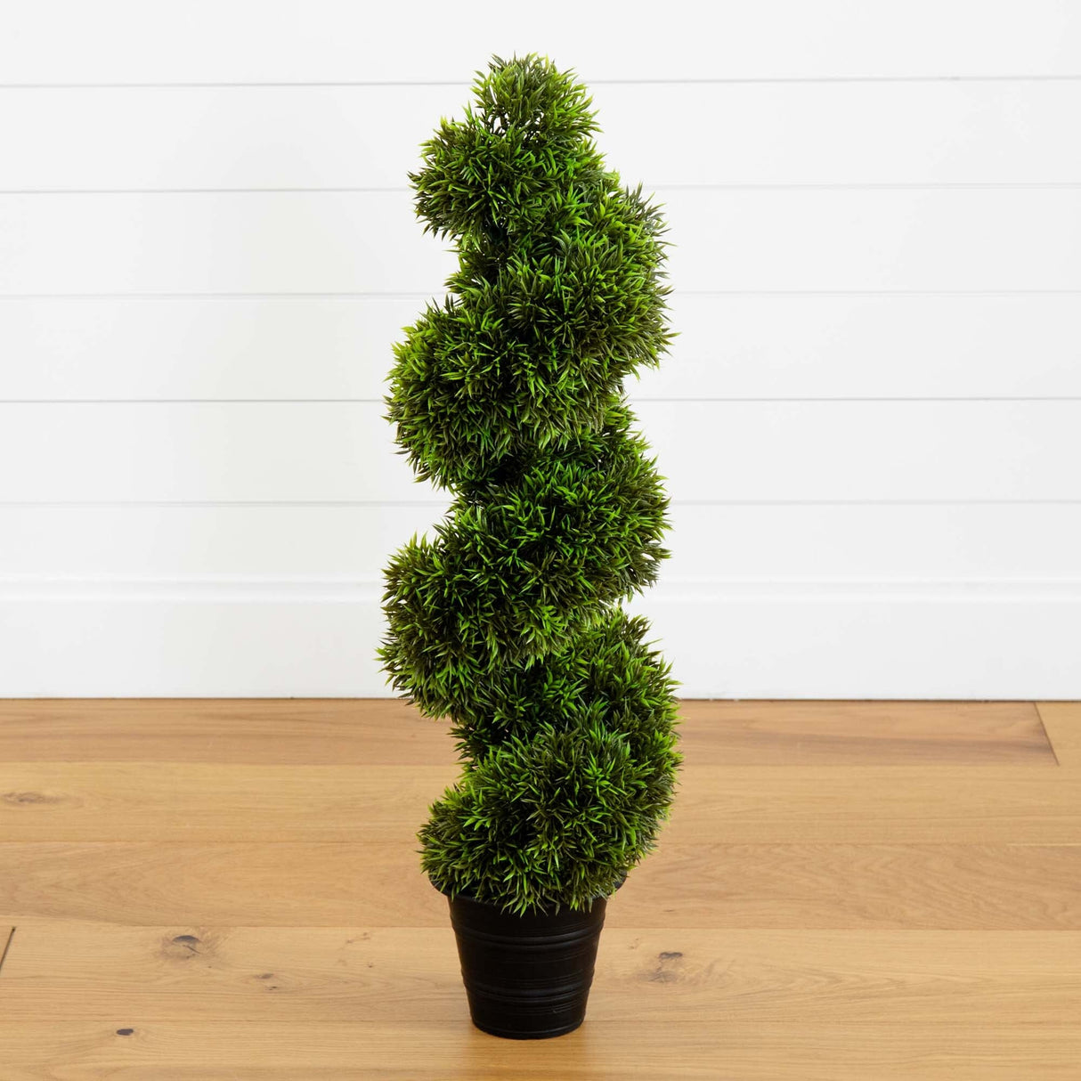 3' Grass Spiral Topiary w/Deco Planter-Parc Decor