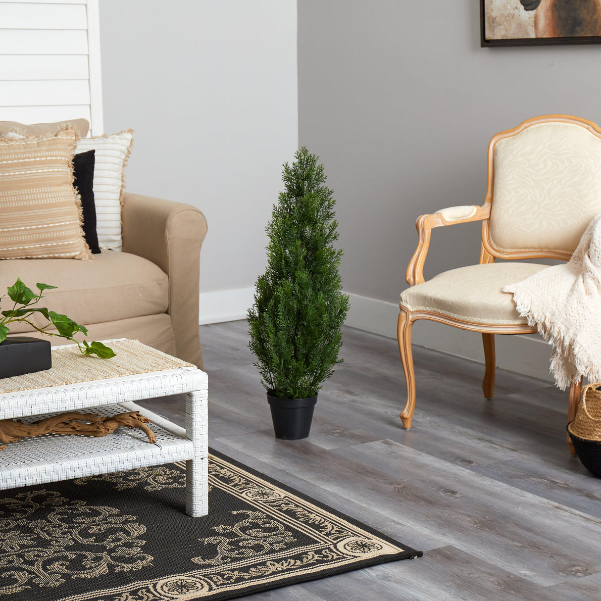 3’ Mini Cedar Pine Tree (Indoor/Outdoor)-Parc Decor