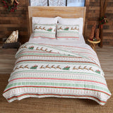 3-Piece Christmas Quilt - Festive Collection-Parc Decor