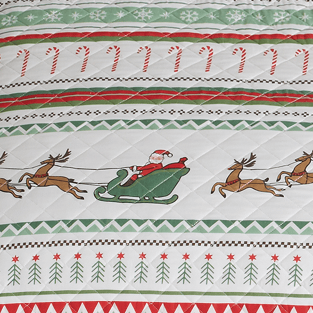 3-Piece Christmas Quilt - Festive Collection-Parc Decor