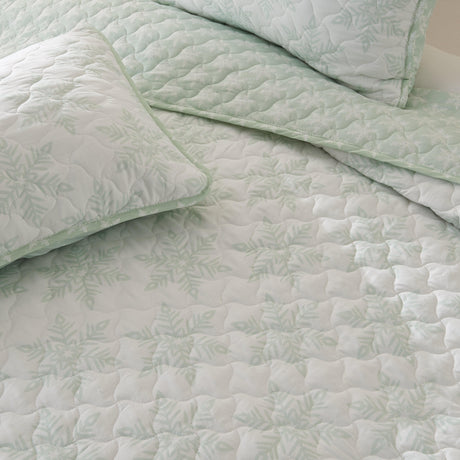 3 Piece Large Snowflake Quilt - Noemi Collection-Parc Decor