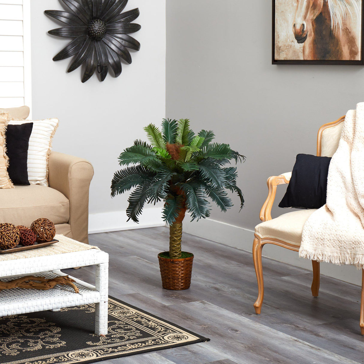 3’ Sago Palm Artificial Tree-Parc Decor