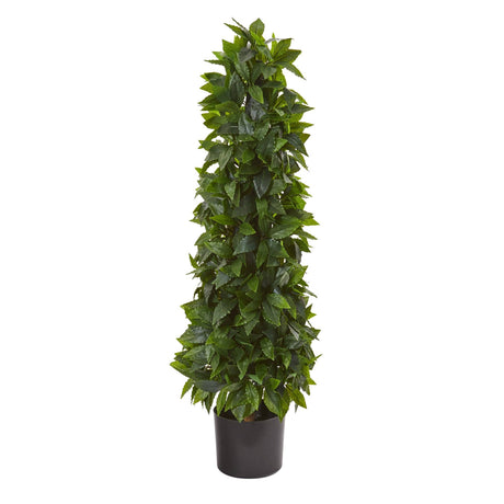 3’ Sweet Bay Cone Topiary Artificial Tree-Parc Decor