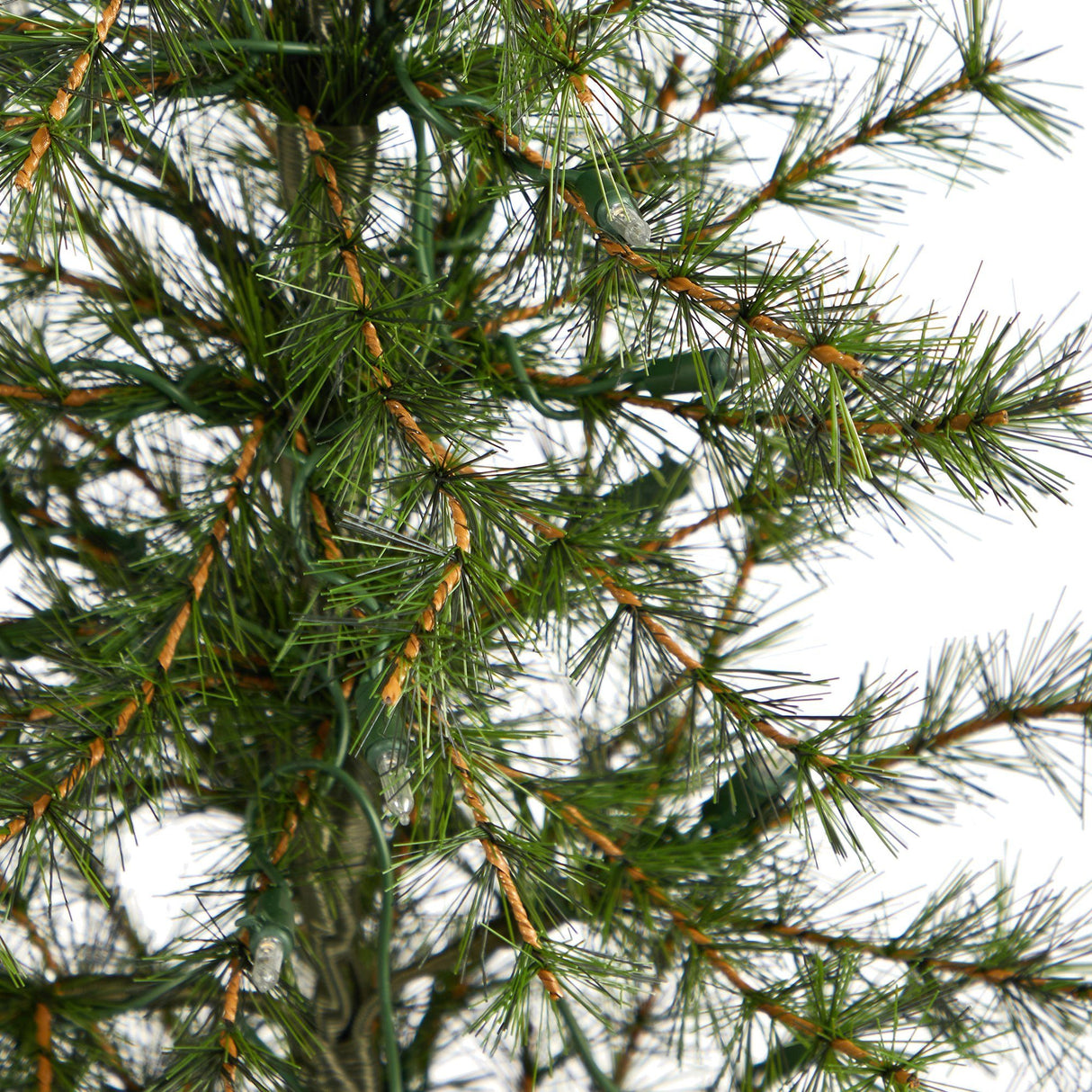 3’ Artificial Christmas Tree with 50 Clear LED Lights Set in a Burlap Base-Christmas Tree-Parc Decor