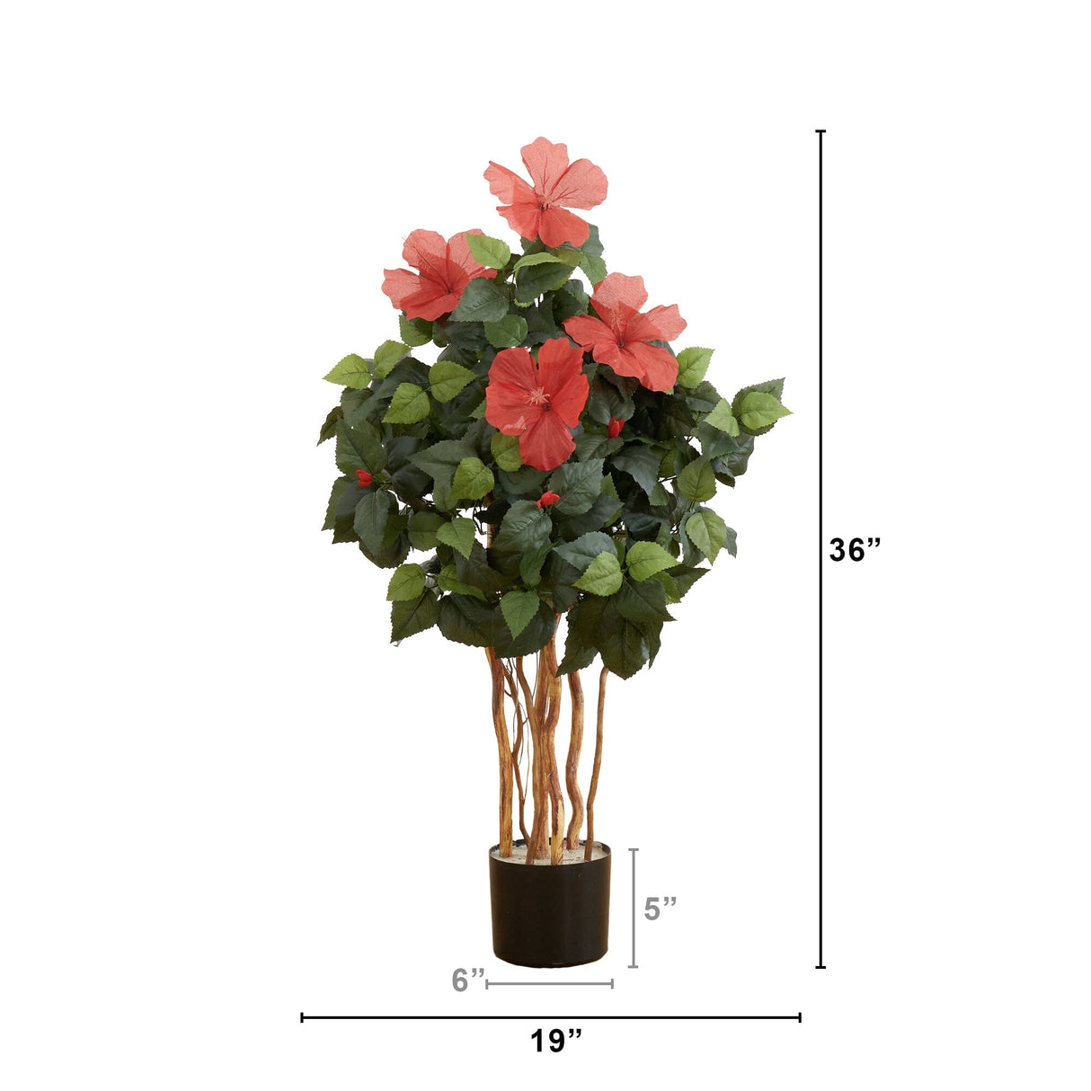 3’ Artificial Hibiscus Tree-Tree-Parc Decor