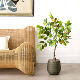 3’ Artificial Tangerine Tree-Tree-Parc Decor