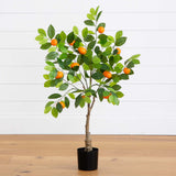 3’ Artificial Tangerine Tree-Tree-Parc Decor