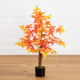 3’ Autumn Deluxe Maple Artificial Fall Tree-Tree-Parc Decor
