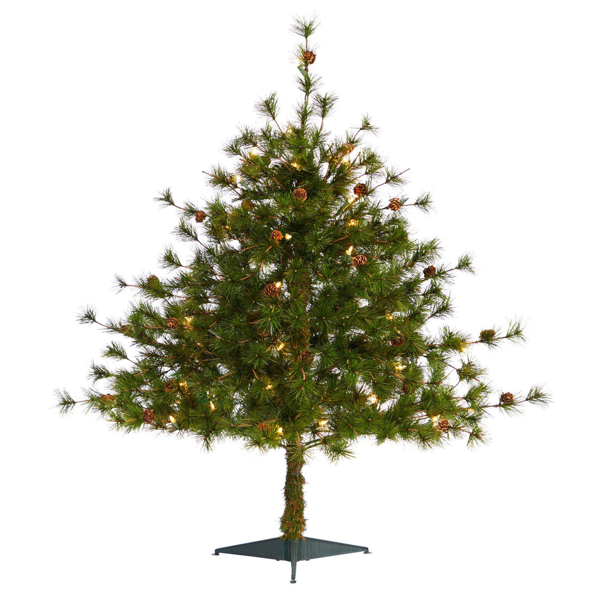3’ Colorado Mountain Pine Artificial Christmas Tree with 50 Lights. 171 Branches and Pine Cones-Christmas Tree-Parc Decor