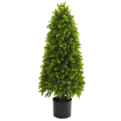 3’ Eucalyptus Topiary Artificial Tree (Indoor/Outdoor)-Tree-Parc Decor