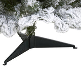 3’ Flocked North Carolina Fir Artificial Christmas Tree with 150 Warm White Lights and 545 Bendable Branche-Christmas Tree-Parc Decor