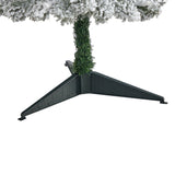 3’ Flocked Pencil Artificial Christmas Tree with 50 Clear Lights and 132 Bendable Branches-Christmas Tree-Parc Decor