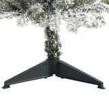 3’ Flocked West Virginia Spruce Artificial Christmas Tree with 50 Clear Lights and 142 Branches-Christmas Tree-Parc Decor