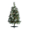 3’ Frosted Tip British Columbia Mountain Pine Artificial Christmas Tree with 50 Clear Lights, Pine Cones and 112 Bendable Branches-Christmas Tree-Parc Decor