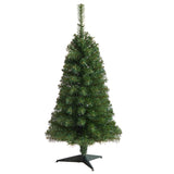 3’ Green Artificial Christmas Tree with 50 LED Lights and 118 Bendable Branches-Christmas Tree-Parc Decor