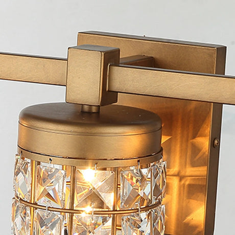 3-Light Modern Golden Linear Vanity Lights Wall Light